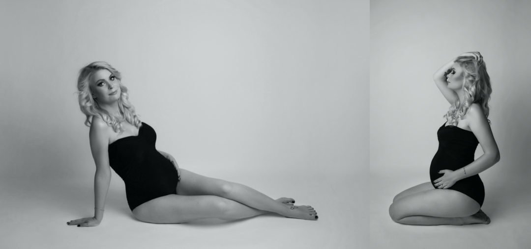 Czarno-biała sesja ciążowa  – Karolina w odcieniach black & white